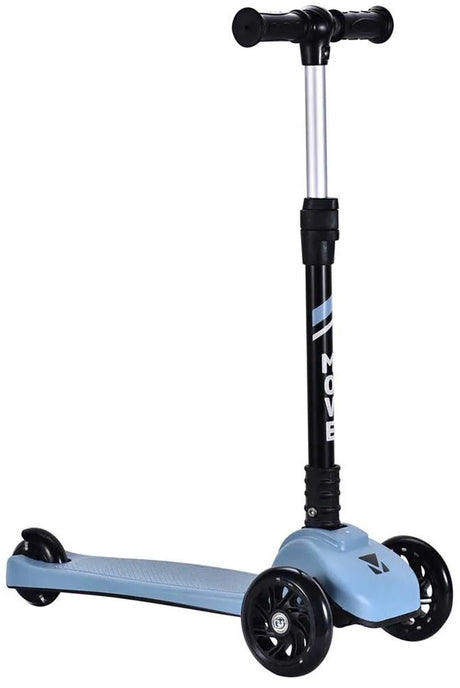 Trottinette 3 roues Move - tri-scoot - bleu pastel - roues lumineuses - pliable - guidon réglable en hauteur - à partir de 3 ans