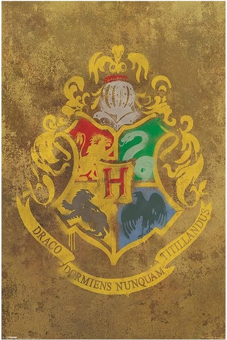 Affiche écusson de Poudlard Harry Potter 61x91,5cm