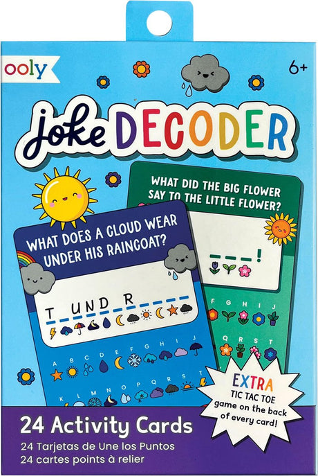 Ooly - décodeur de blagues - cartes d'activités - 24 cartes découverte de blagues