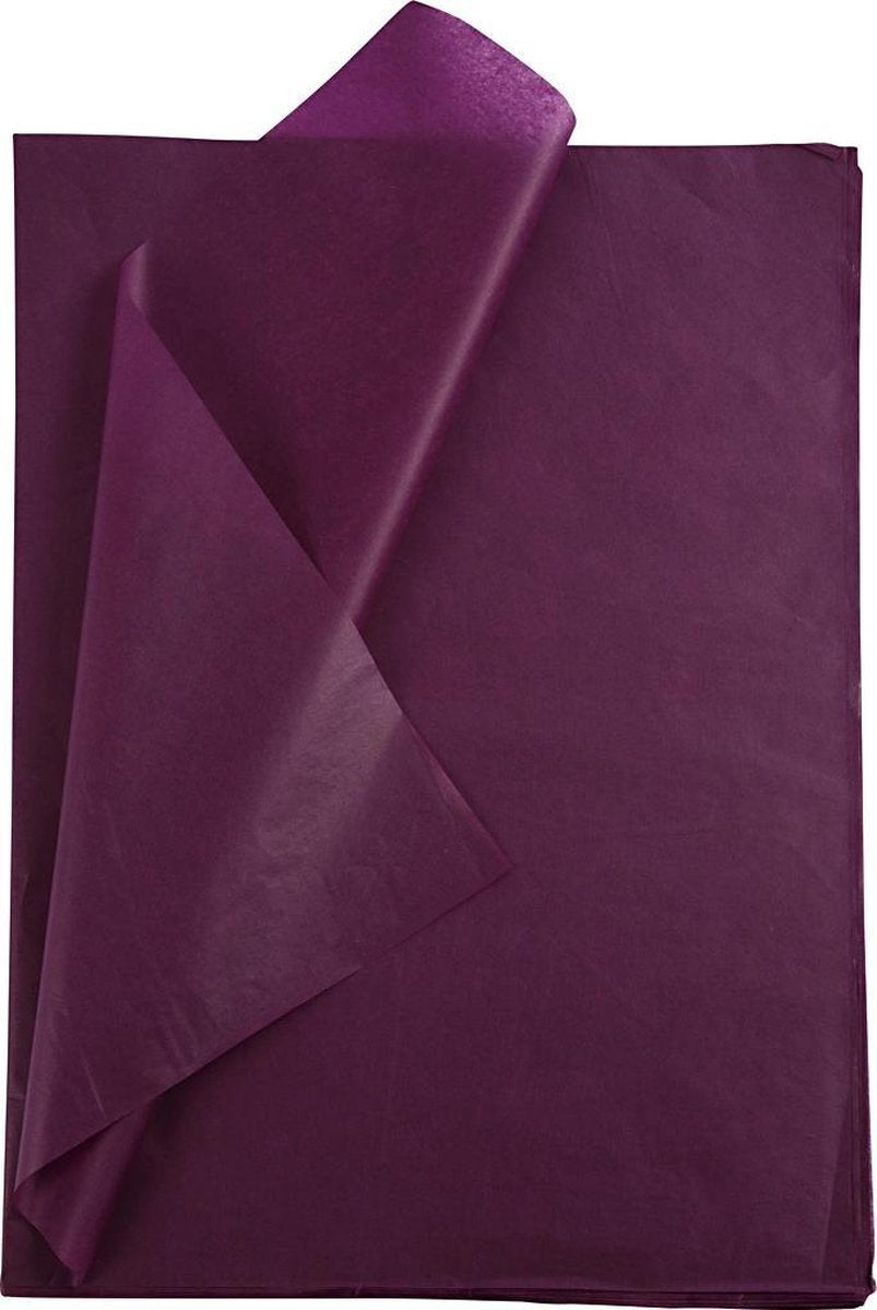 Creativ company creotime papier de soie 50 x 70 cm papier violet 25 pièces