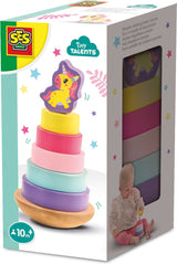 Ses tour à empiler en bois licorne