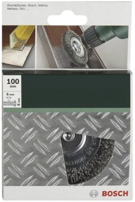Bosch - brosses à disques pour perceuses - fil ondulé, 100 mm 100 mm, 0,3 mm, 4500 tr/min