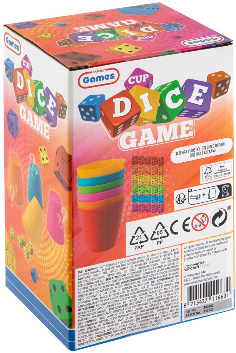 Jeu de coupe de dés Grafix de groupe d'artisanat créatif