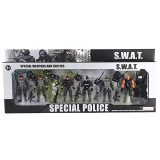Figurines de police set de 6 pièces