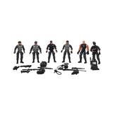 Figurines de police set de 6 pièces