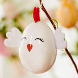 Decoris Oeuf de Pâques animaux h6cm 6 assortis