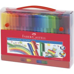 Faber-Castell connecteur de feutre assortiment de couleurs 60 pièces