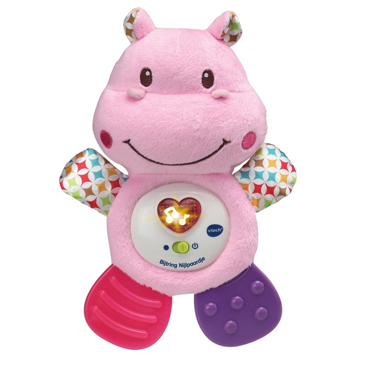 Vtech anneau de dentition hippopotame rose