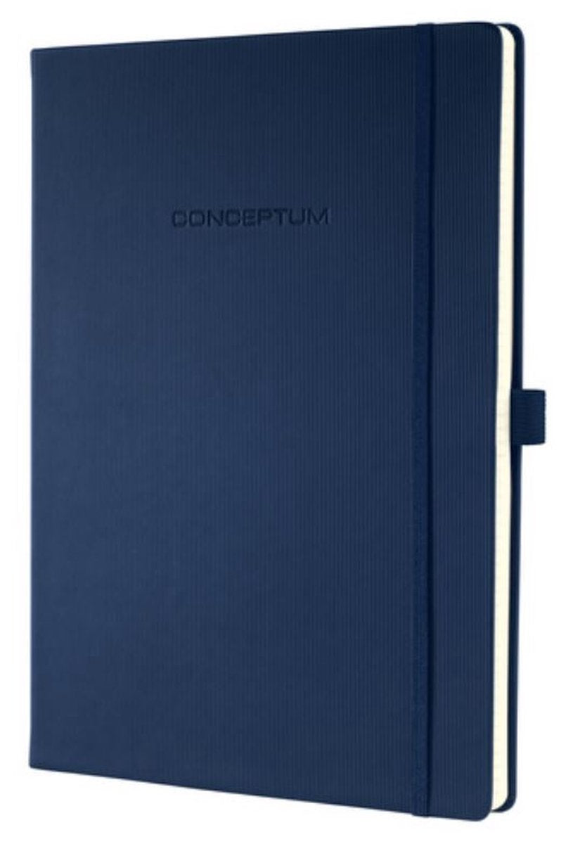Sigel - carnet - conceptum pure - a5 - bleu foncé - couverture rigide - 194 pages - 80 grammes - line - si-co657