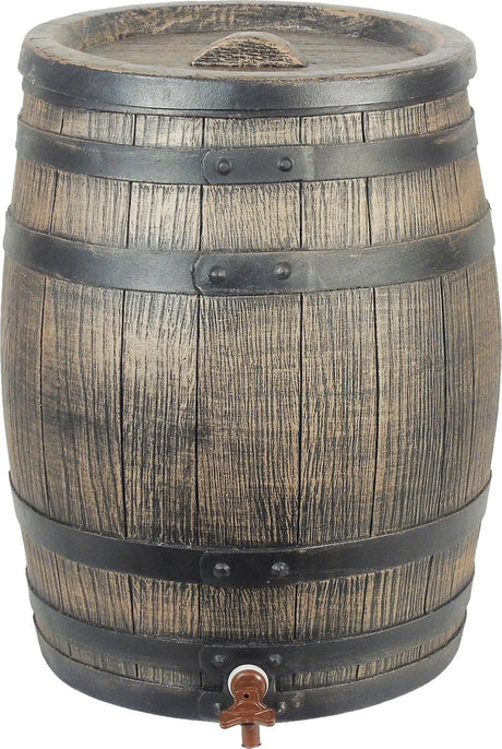 Barreau de pluie nature avec look en bois 120 L 50,5 x 66 cm brun