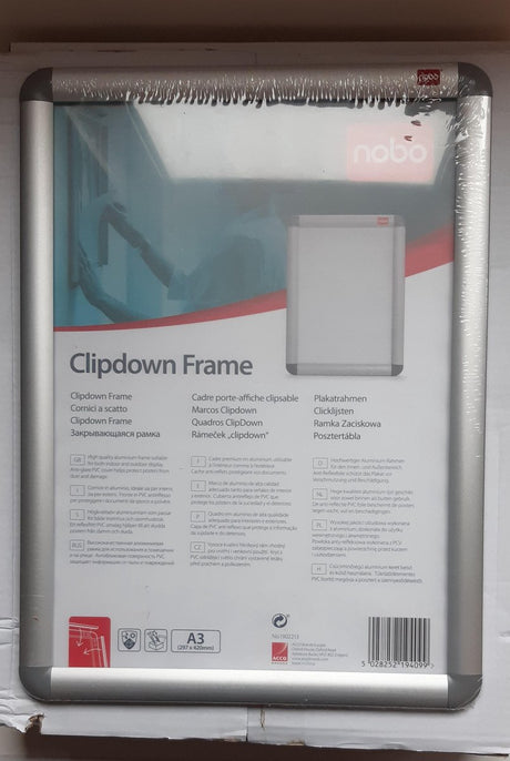 Cadre à clic Nobo essence a3 aluminium | 5 pièces