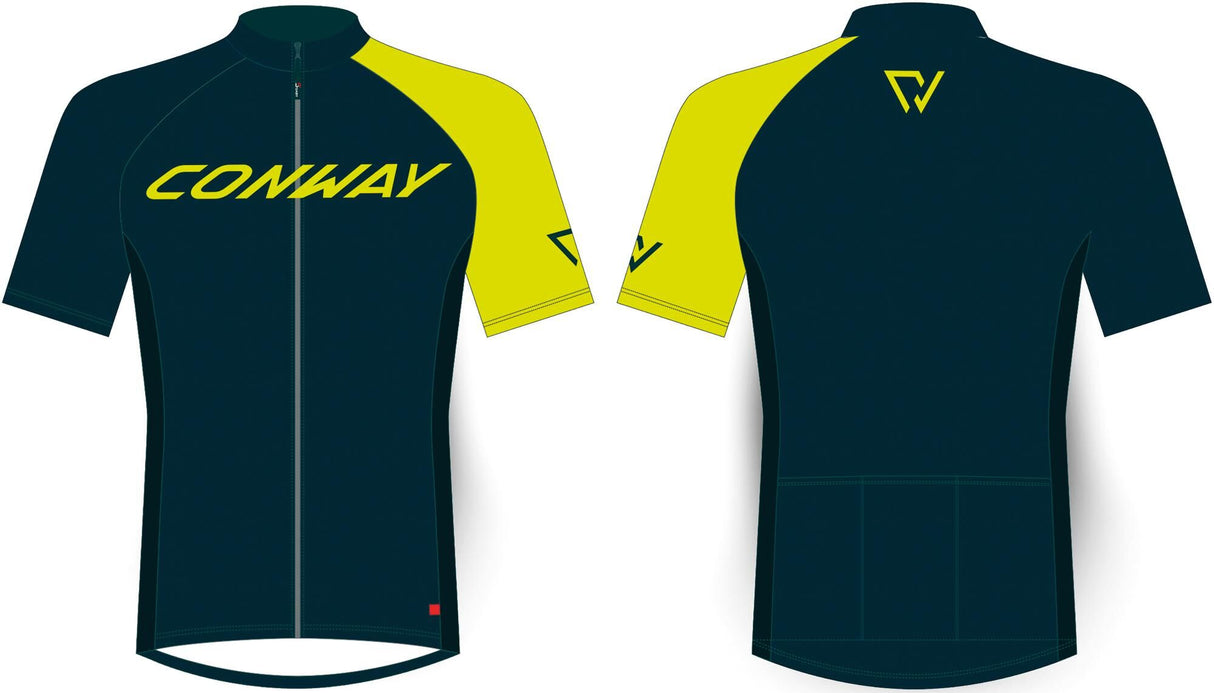 Conway chemise à manches courtes pro jersey ss jersey pro ss s bleu foncé acide