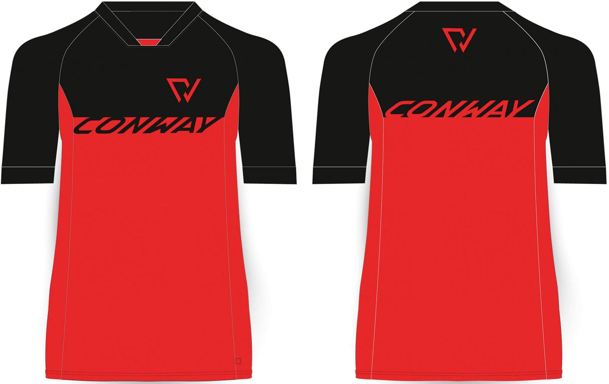 Conway chemise manches courtes trail jersey ss trail jersey ss taille l noir rouge