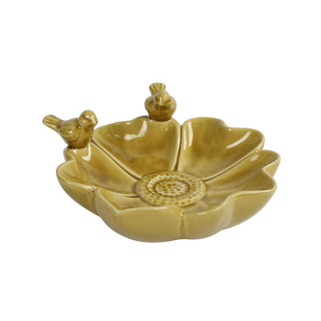 Bain d'oiseaux Countryfield jaune 26x25x10,5cm