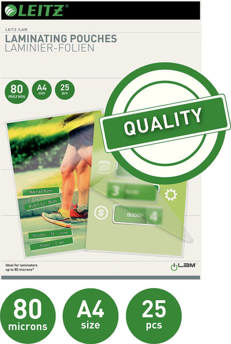 Leitz Ilam Laminer Covers A4, 80 micron