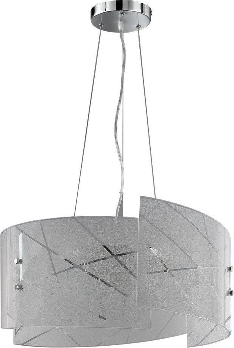 Trio sandrina - lampe suspendue - blanc - excl. 3x e27 4 w - montage au plafond - réglable en hauteur