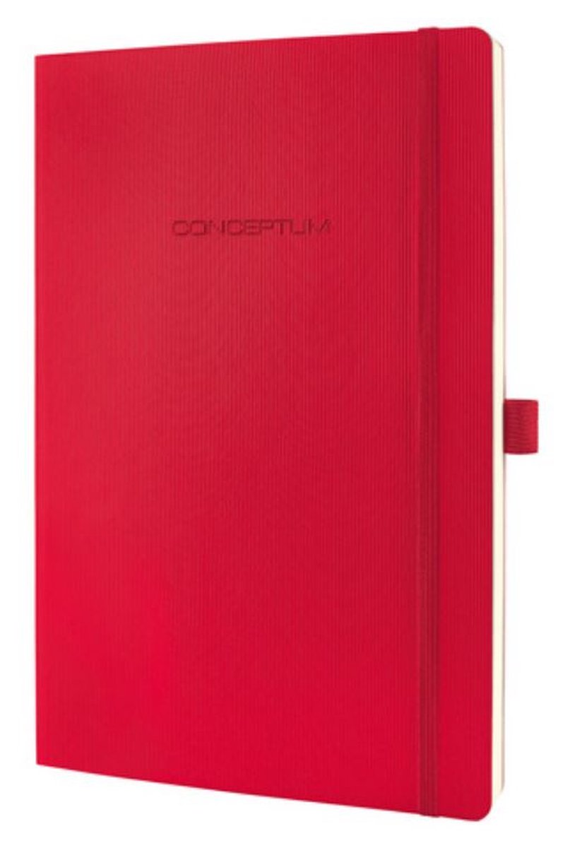 Carnet Sigel - conceptum pure - a4 - couverture souple - rouge - 194 pages - 80 grammes - ligné - si-co315