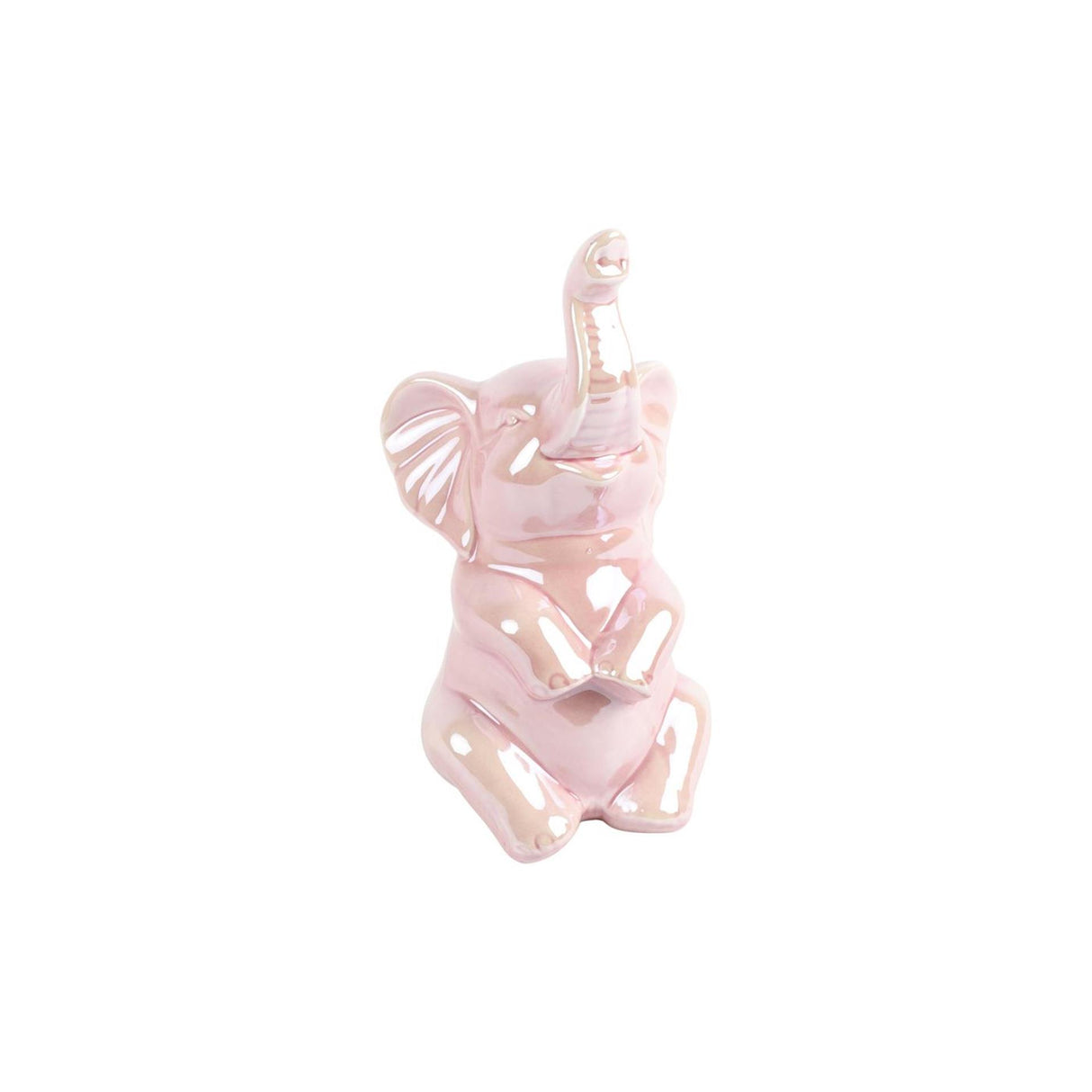 Statue d'éléphant Countryfield vieux rose 10x7,7x20,5cm