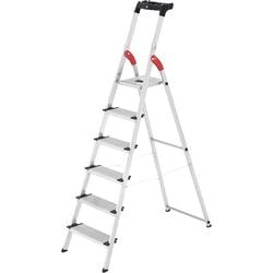Hailo Hailo 8040-615 L80 ComfortLine Escalier de ménage en aluminium 6 marches