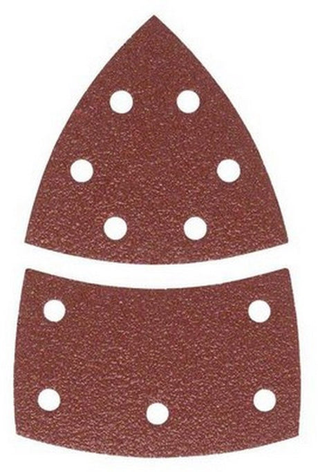 Jeu de 10 feuilles abrasives Bosch pour ponceuses multiples 102 x 62 mm - grain 180