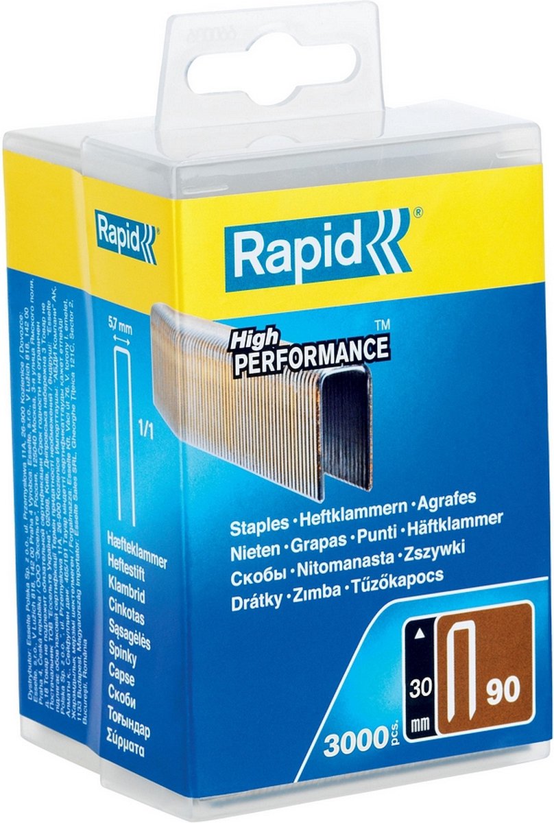 Rapide non. 90 points sellier étroits 30 mm, 3.000 pièces - 5000125