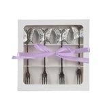 Set de fourchettes à pâtisserie Decoris 4 pièces en acier inoxydable