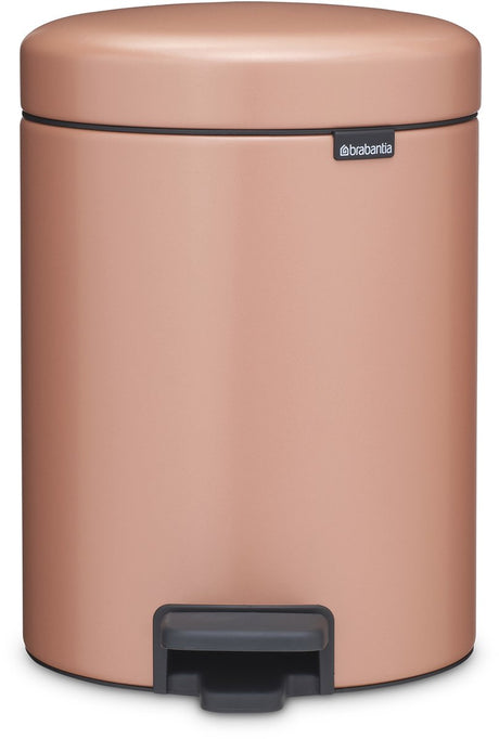Poubelle Brabantia newicon - 5 litres - salle de bain - cuivre chaud
