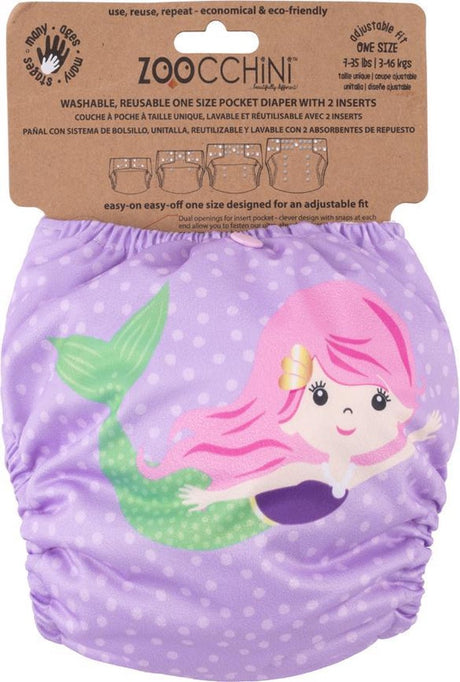 Couche réutilisable Zoocchini - Marietta la sirène
