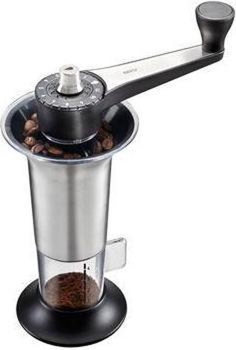 Moulin à café Gefu lorenzo – moulin à café manuel avec moulin en céramique – 11 réglages de mouture – acier inoxydable