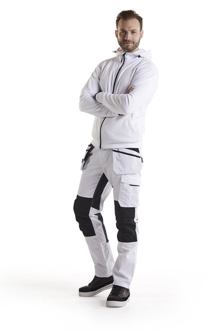 Blåkläder blaklader pantalon de travail pour peintres stretch 1096-1330 - homme - blanc gris foncé - 44