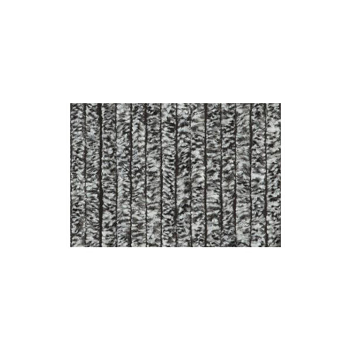 Wicotex rideau quenouilles 90x220 noir et blanc gris