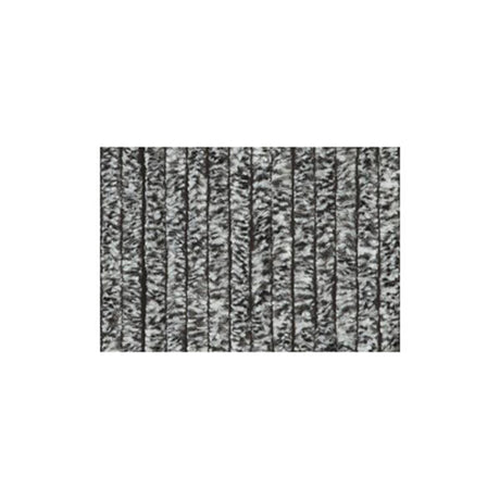 Wicotex rideau quenouilles 90x220 noir et blanc gris