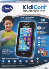 Téléphone Vtech kidicom advance 3.0 - mobile enfant interactif avec caméra - jouets éducatifs - à partir de 5 ans - bleu