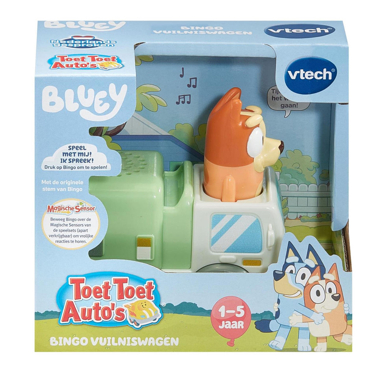 Vtech toot toot voitures bluey - camion poubelle bingo
