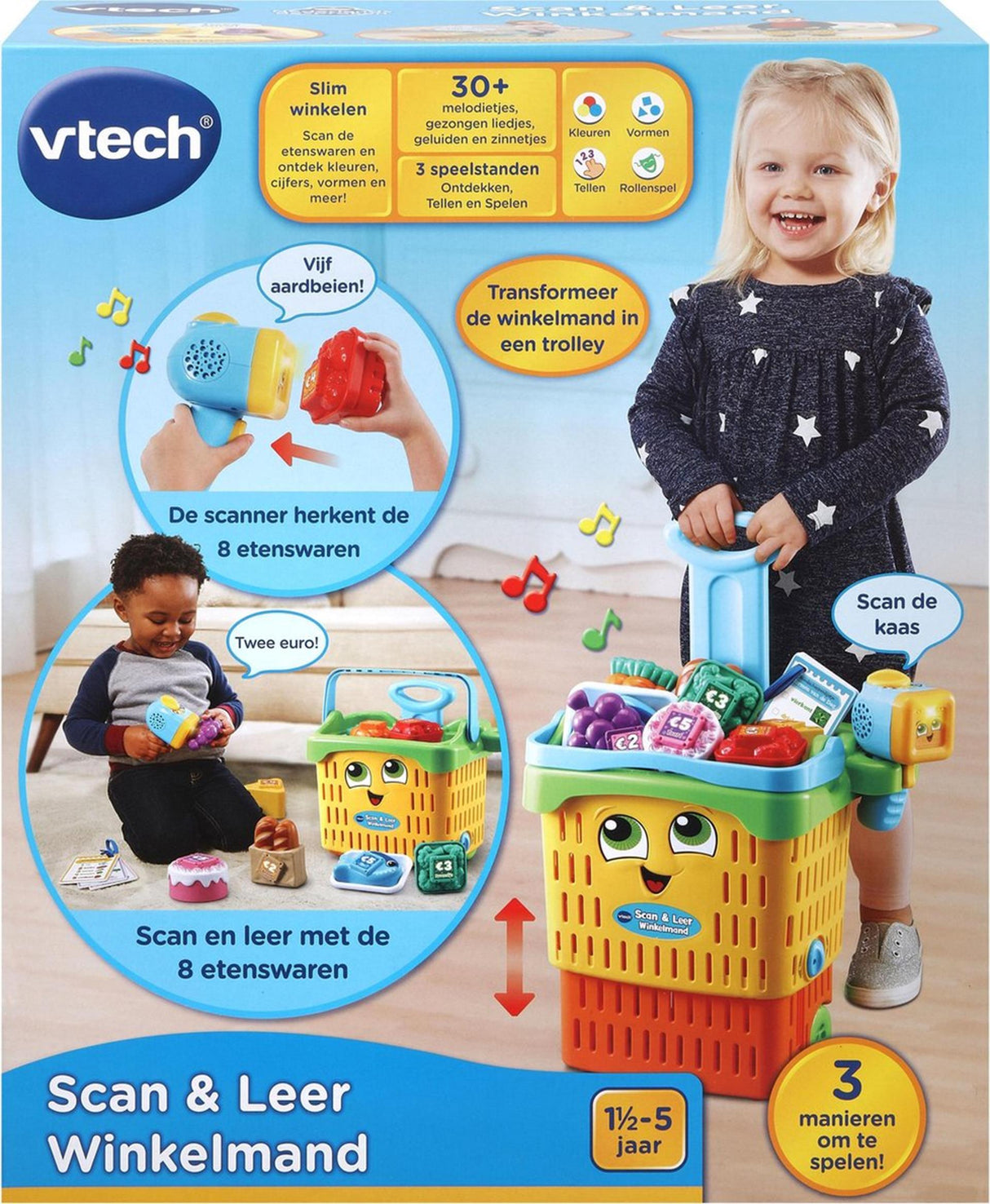 Panier d'achat en cuir Vtech scan