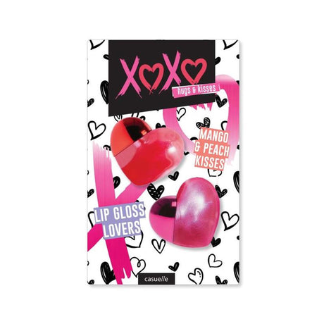 Casuelle xoxo brillant à lèvres coeurs