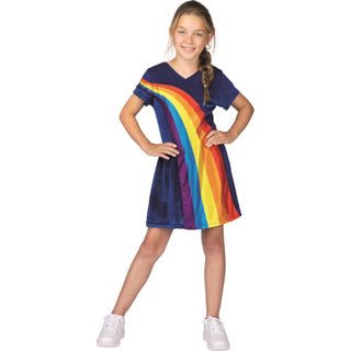 Déguisement Studio 100 K3 - bleu arc-en-ciel, 9-11 ans