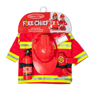 Ensemble de costumes de jeu de rôle du chef des pompiers Melissa Doug
