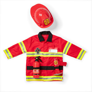 Ensemble de costumes de jeu de rôle du chef des pompiers Melissa Doug