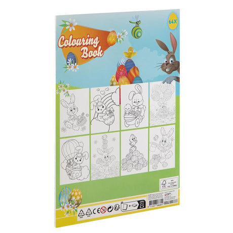 Livre de coloriage Pâques A4, 64 pages.