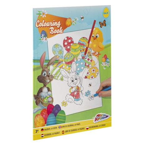 Livre de coloriage Pâques A4, 64 pages.