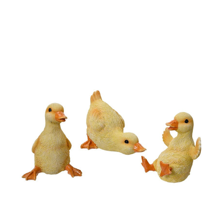 Decoris figurine canard polyrésine 10x11x13,5cm