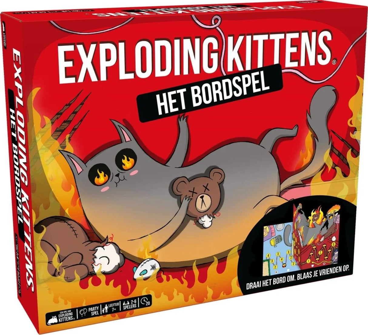 Asmodee les chatons explosés le jeu de société - jeu d'ambiance - à partir de 7 ans - 2 à 6 joueurs - humour garanti