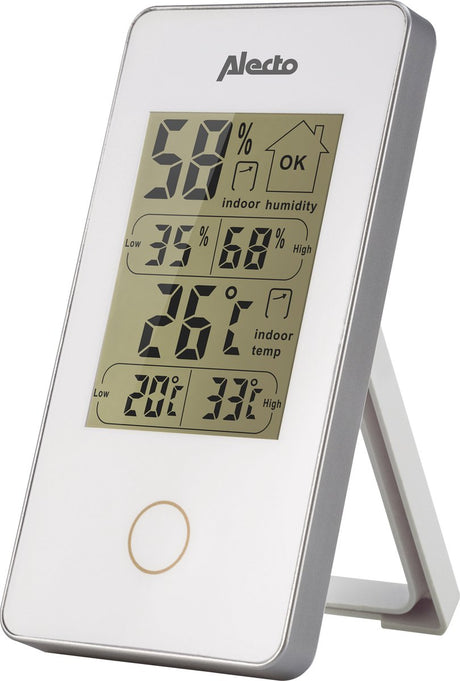 Thermomètre intérieur numérique Alecto blanc - ws-75