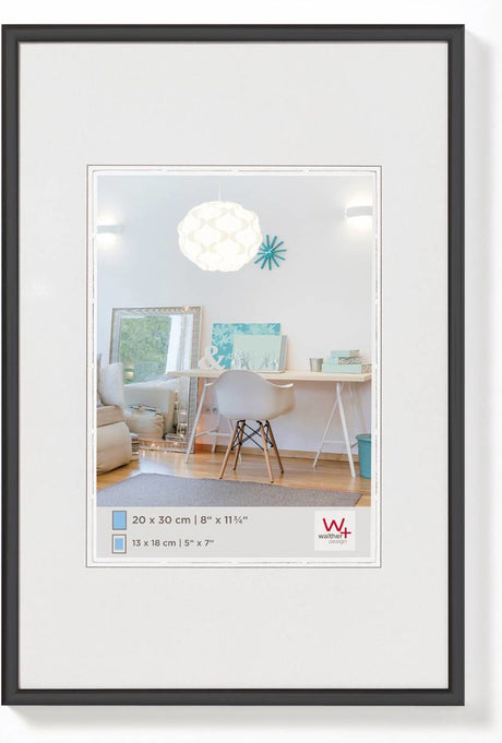 Walther new lifestyle - cadre en plastique - format photo 70x100 cm - noir