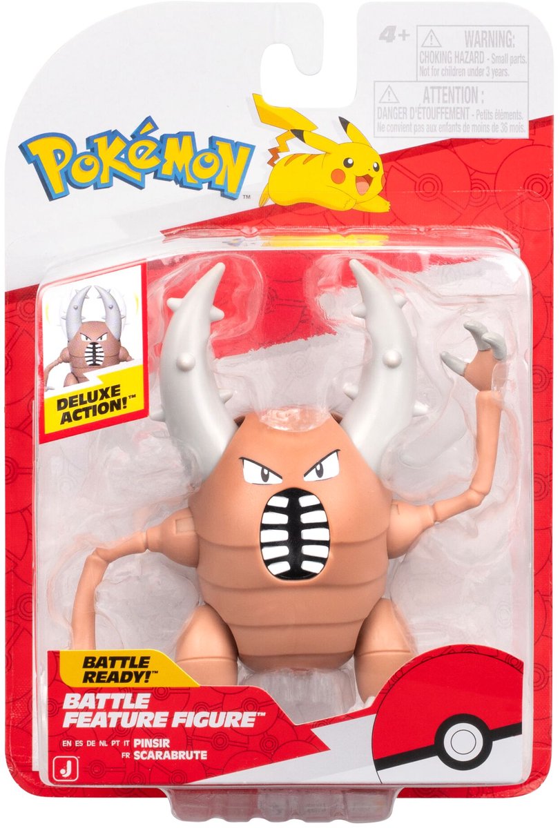Pokémon Jazwares - figurine de combat épique - Pinsir