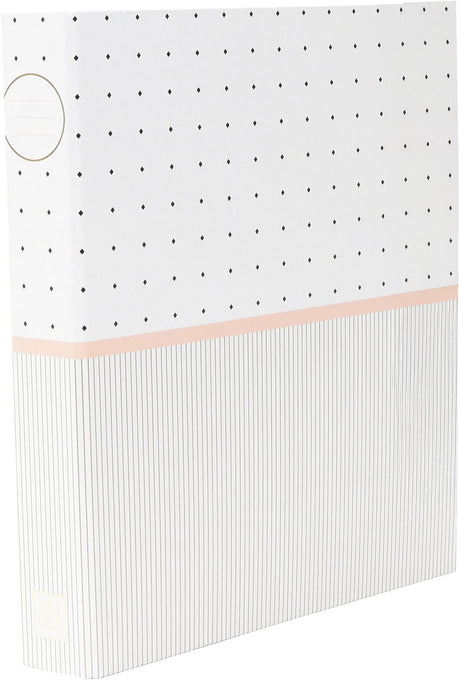 Ancor ringband unique a4 2 rings d-25 mechaniek dots wit - an-121827-d