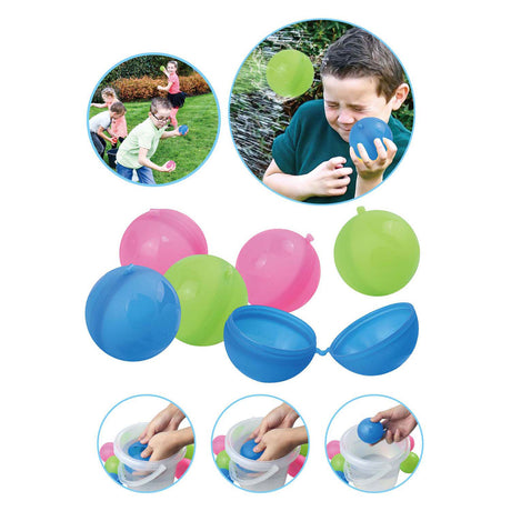Boules d'eau rechargeables Playfun, 6 pcs.