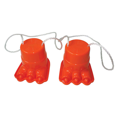 Blocs de marche Playfun pattes de dinosaure orange