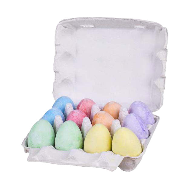 Oeufs à la craie de trottoir Playfun, 12 pcs.